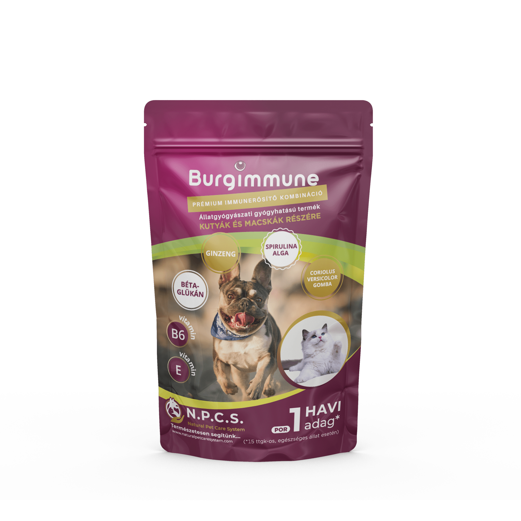 1 havi adag Burgimmune por