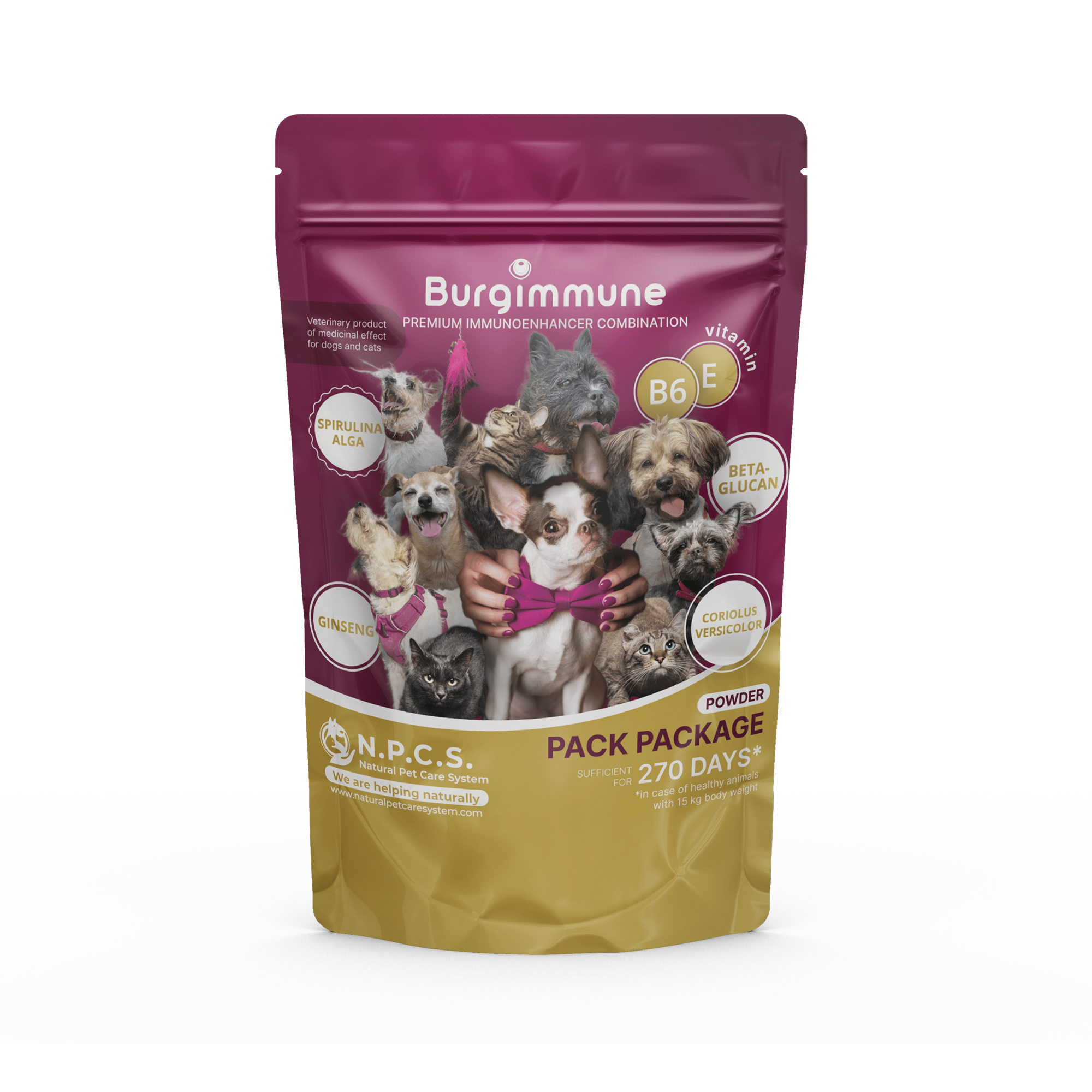 Burgimmune powder - Pack Package (270 -day supply)