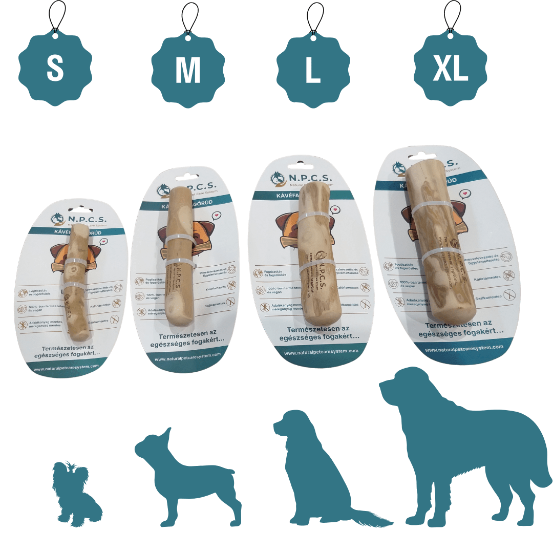 Natural Pet Care System KÁVÉFA RÁGÓRÚD S-XL